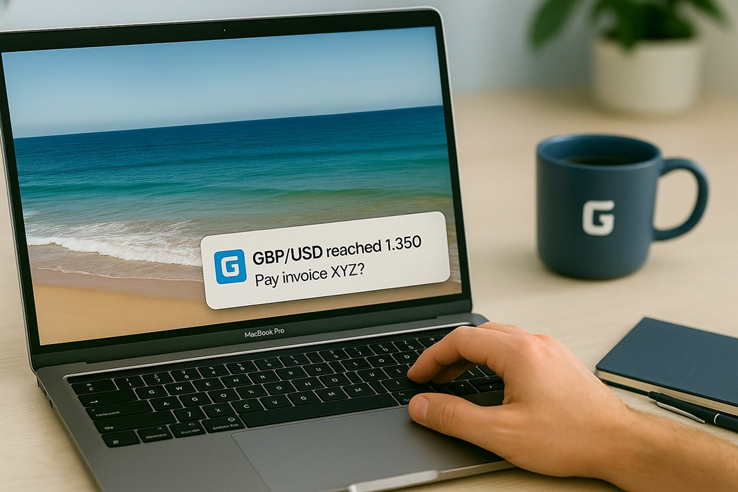 Glyde Platform on a laptop